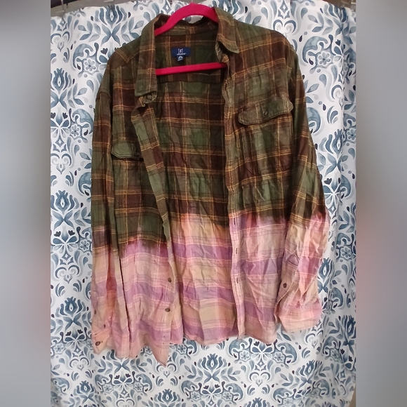 George Tops - George Multicolor Plaid Button Down Shirt